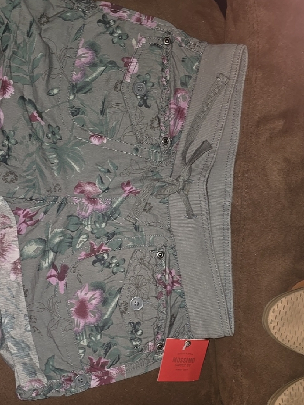 Mossimo Supply Co. Gray Floral Women's Shorts